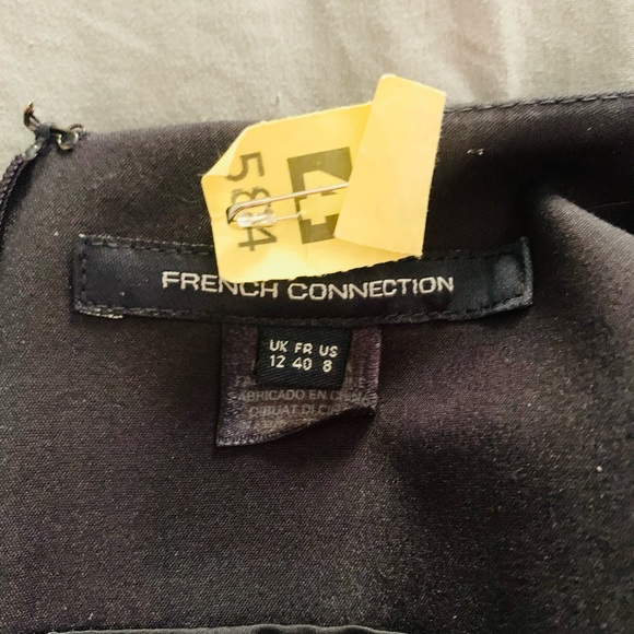 Navy French Connection Mini Pencil Dress - Picture 5 of 6